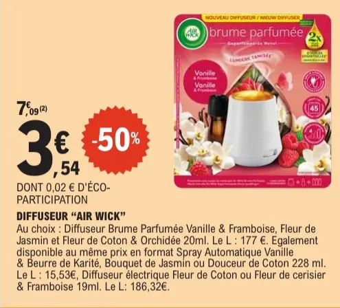 Offre: Diffuseur Brume Parfumée