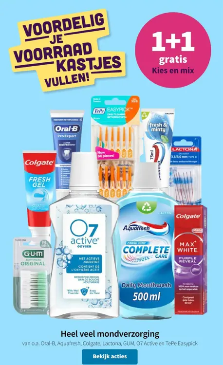 Promotie: Mondverzorging (o.a. Oral-B, TePe, Lactona, C