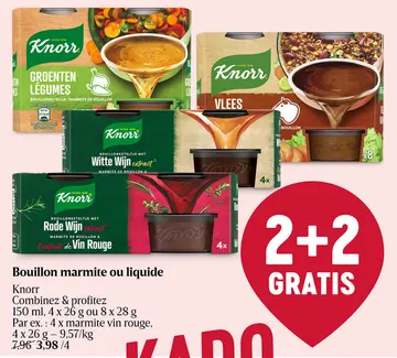Offre: Bouillon marmite ou liquide