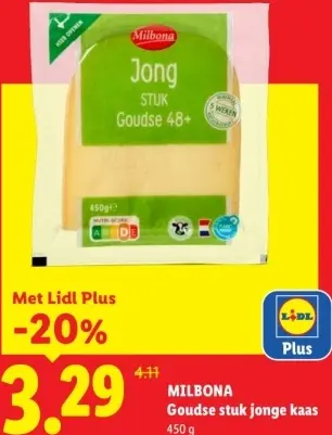 Aanbieding: Goudse stuk jonge kaas