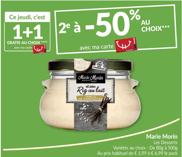 Offre: Marie Morin Les Desserts