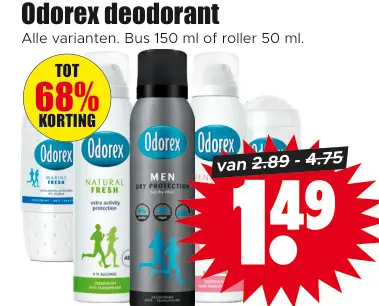 Aanbieding: Odorex deodorant