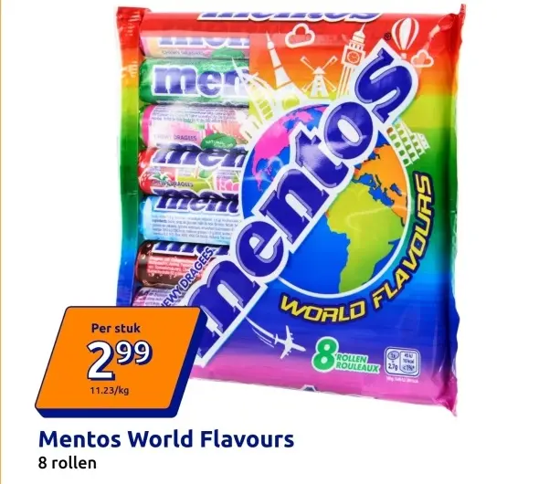 Aanbieding: Mentos World Flavours