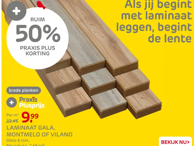 Aanbieding: Laminaat gala, montmelo of vilano