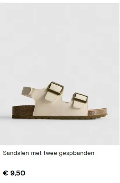 Promotie: Sandalen met twee gespbanden