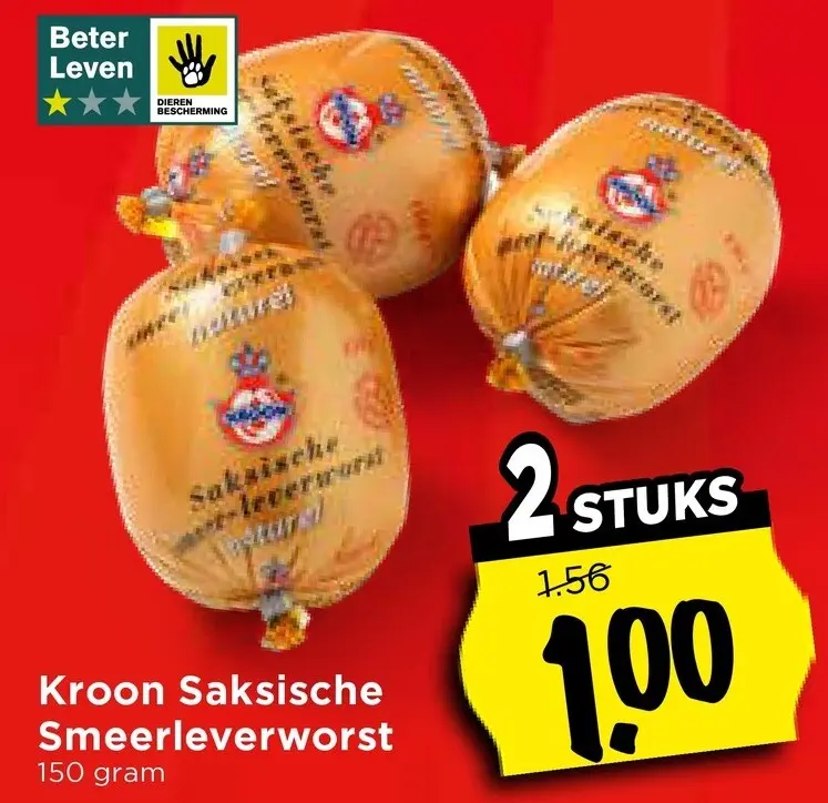 Aanbieding: Saksische Smeerleverworst