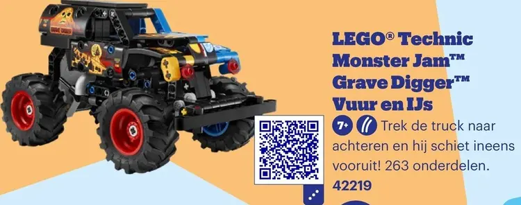 Aanbieding: Technic Monster Jam Grave Digger Vuur en IJs
