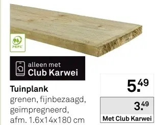 Aanbieding: Tuinplank