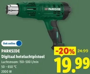 Aanbieding: Digitaal heteluchtpistool