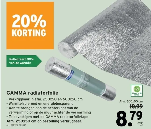 Promotie: radiatorfolie