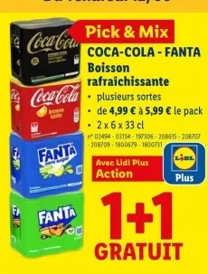 Offre: COCA-COLA - FANTA Boisson rafraîchissante
