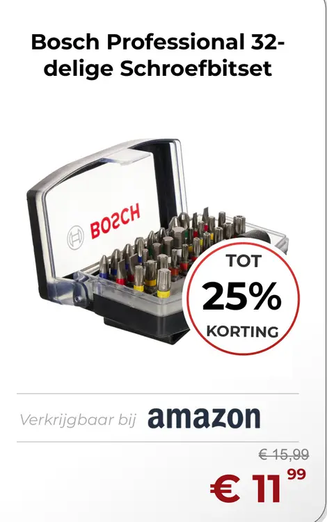 Aanbieding: Professional 32-delige Schroefbitset