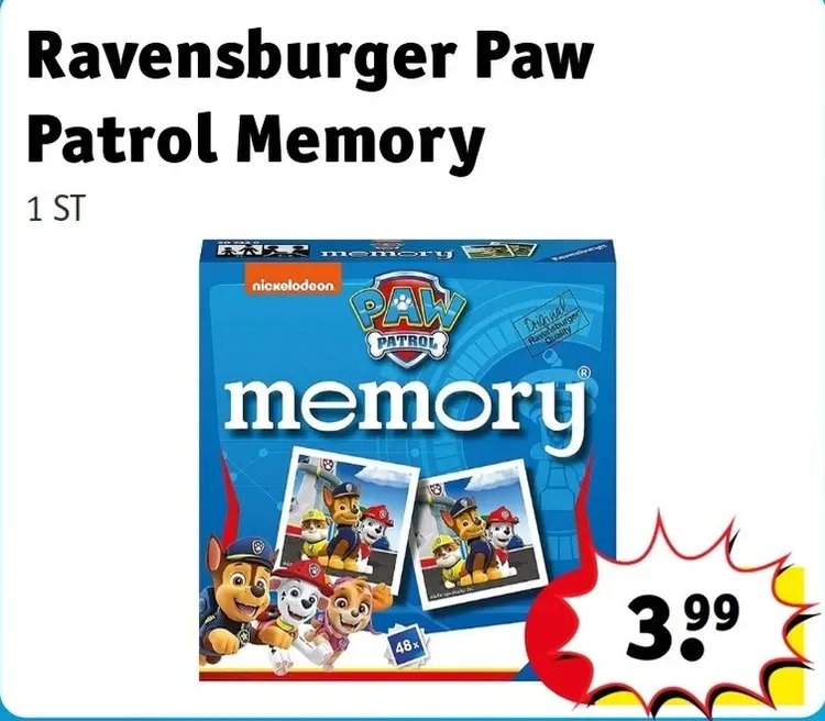 Aanbieding: Paw Patrol Memory