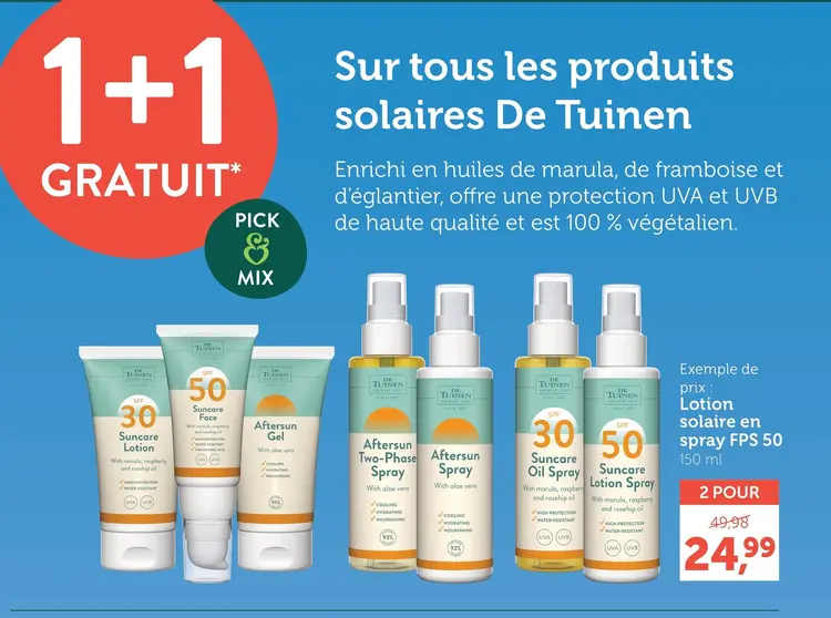 Offre: Lotion solaire en spray FPS 50