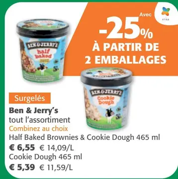 Offre: Half Baked Brownies & Cookie Dough