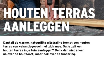 Aanbieding: HOUTEN TERRAS AANLEGGEN