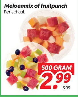 Meloenmix of fruitpunch