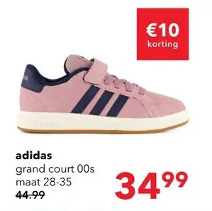 Aanbieding: Adidas Grand Court 00s meisjes sneakers roze blauw