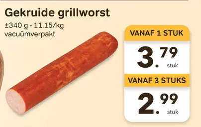 Promotie: Gekruide grillworst