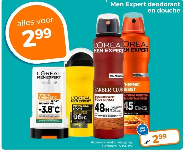 Aanbieding: Men Expert deodorant en douche