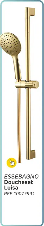 Promotie: Essebagno doucheset luisa ø22mm goud