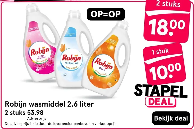 Aanbieding: Wasmiddel 2.6 liter