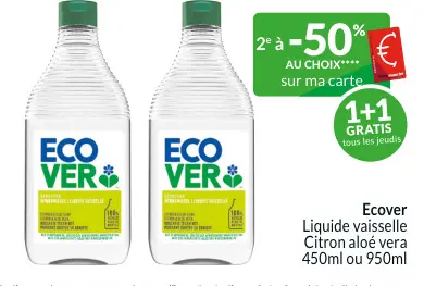 Offre: Liquide vaisselle Citron aloé vera