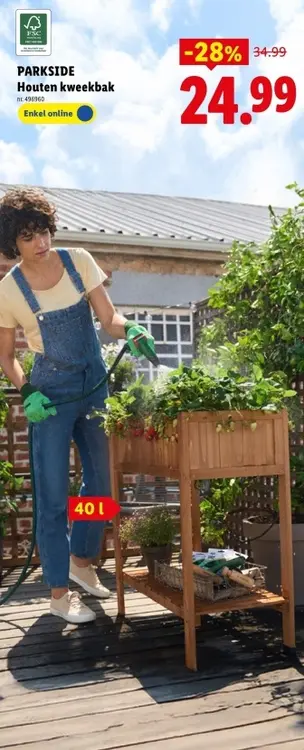 Promotie: Houten kweekbak