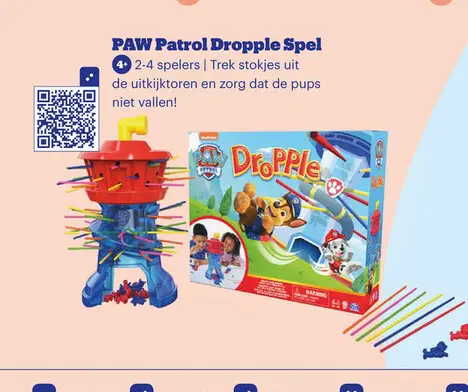 Promotie: PAW Patrol Dropple Spel