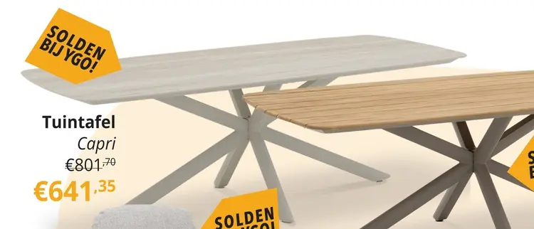 Promotie: Tuintafel