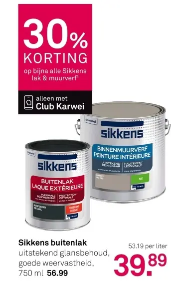 Aanbieding: Bijna alle Sikkens buitenlak