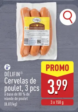 Offre: Cervelas de poulet