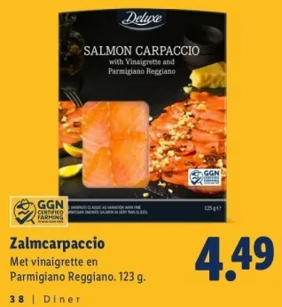 Aanbieding: Zalmcarpaccio