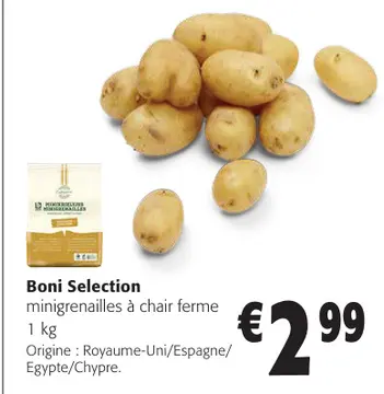 Offre: Boni Selection minigrenailles à chair ferme