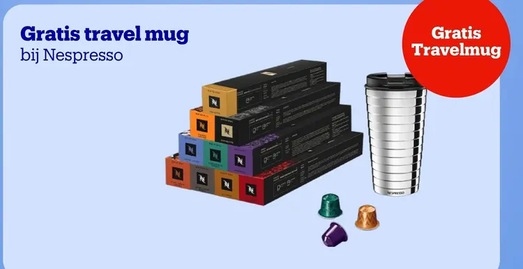 Aanbieding: Gratis travel mug