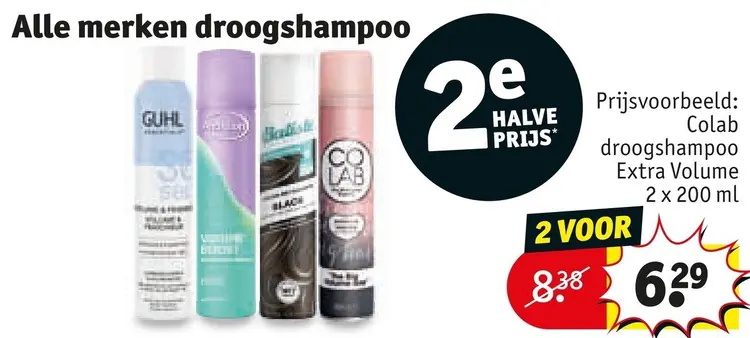 Aanbieding: Alle merken droogshampoo