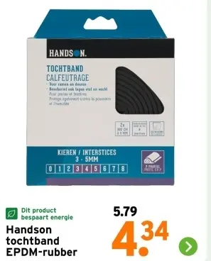 Aanbieding: tochtband EPDM-rubber