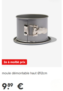 Offre: moule démontable haut