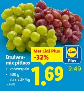 Aanbieding: Druivenmix pitloos
