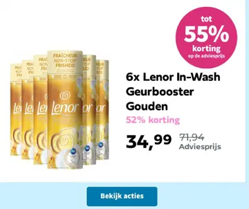 Aanbieding: Lenor In-Wash Geurbooster Gouden