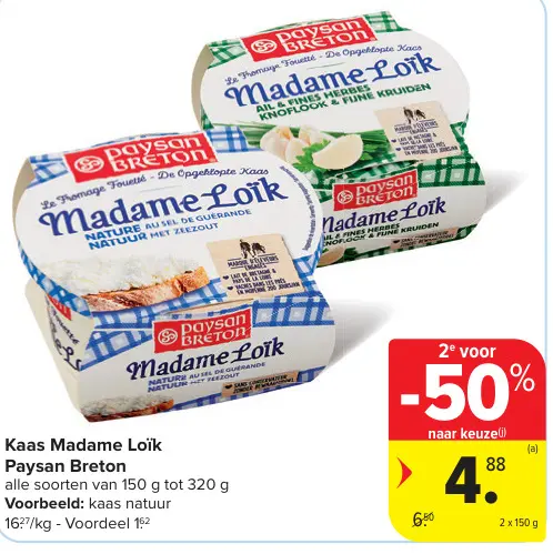 Promotie: Kaas Madame Loïk