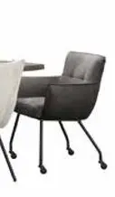 Aanbieding: Eetkamerstoel met wieltjes