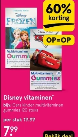 Aanbieding: Disney vitaminen