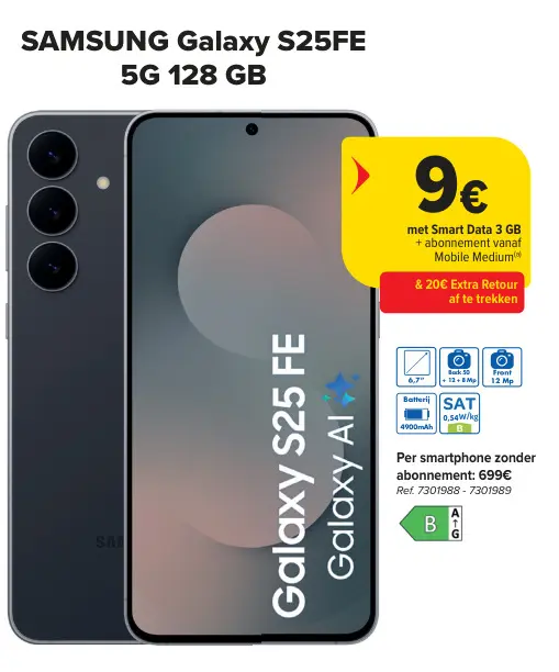 Promotie: Galaxy S25FE 5G 128 GB