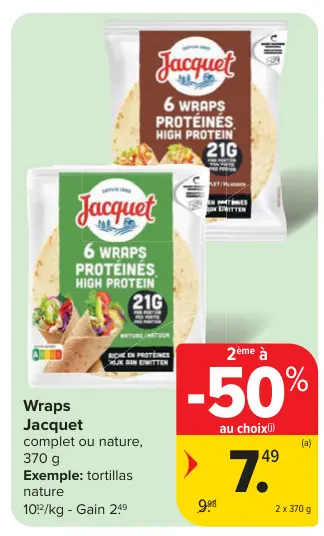 Offre: Wraps