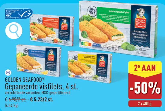Promotie: Gepaneerde visfilets