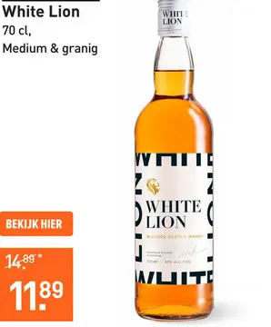 Aanbieding: White Lion 70CL Whisky