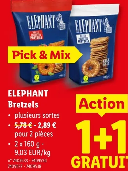 Offre: Elephant Bretzels