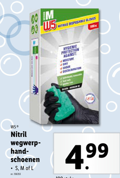 Aanbieding: Nitril wegwerp- handschoenen