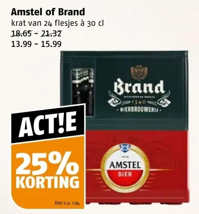 Aanbieding: Amstel of Brand